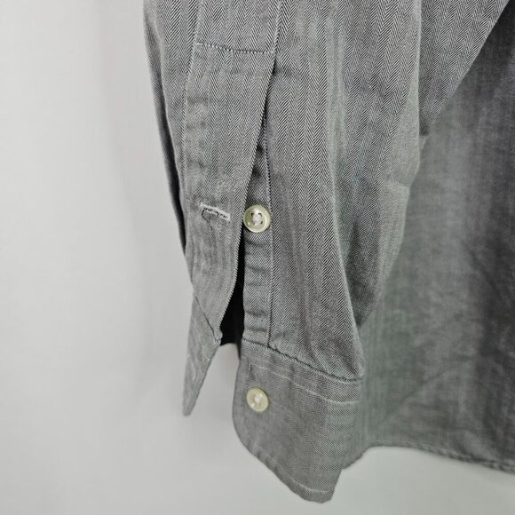 Men's POLO by RALPH LAUREN Lowell Sport Button Up Down Shirt STEEL GRAY size XL - Picture 6 of 6